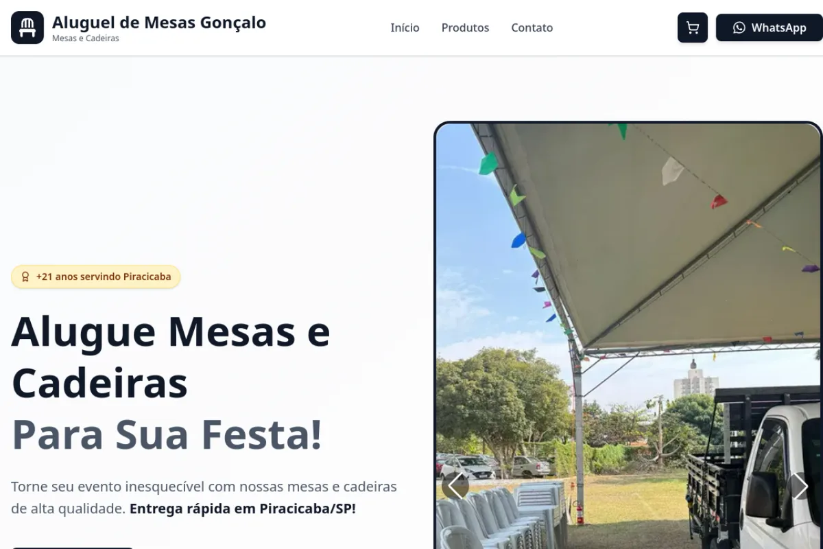 Aluguel de Mesas Gonçalo